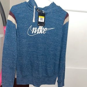 blue nike pullover , women’s small , never worn